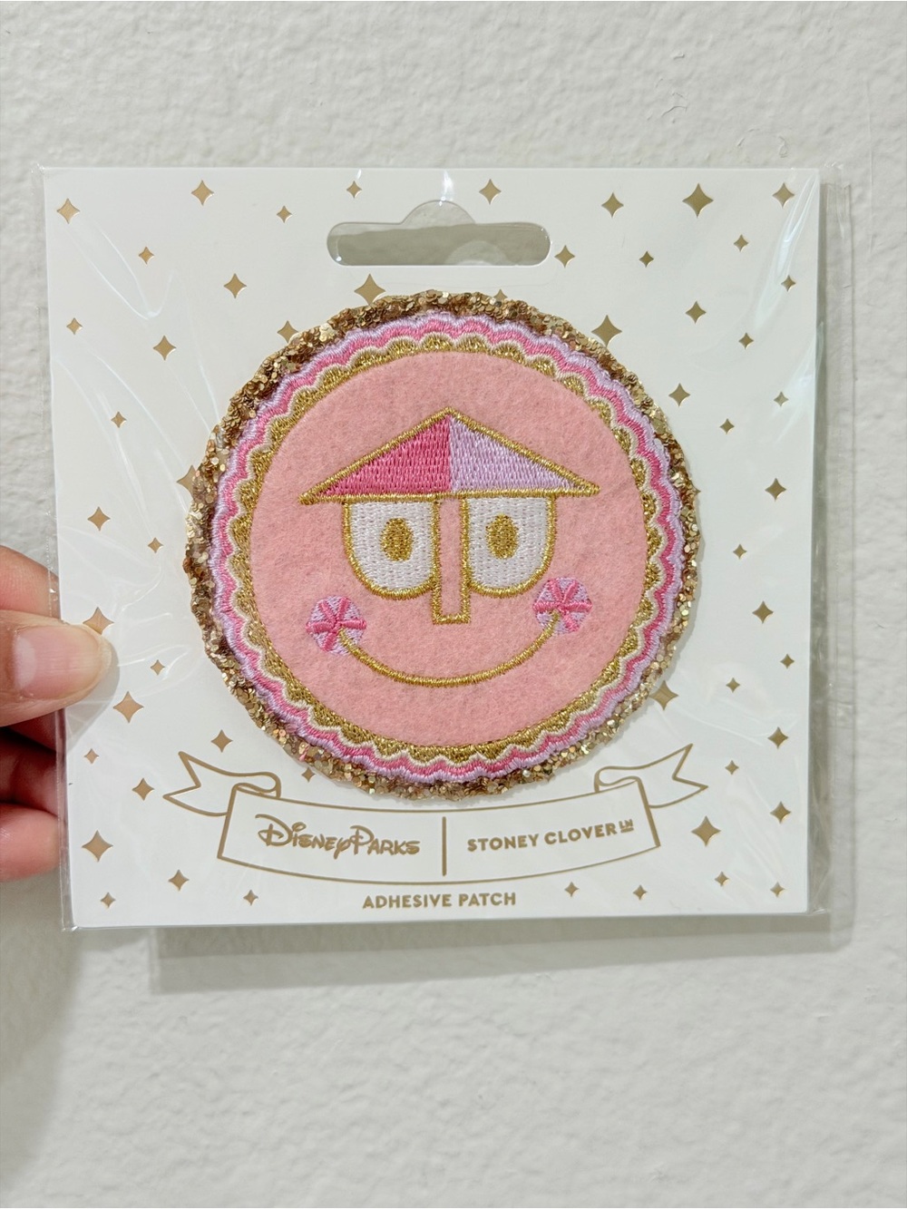 Stoney Clover Lane Pink and Gold It’s a Small World Adhesive Patch